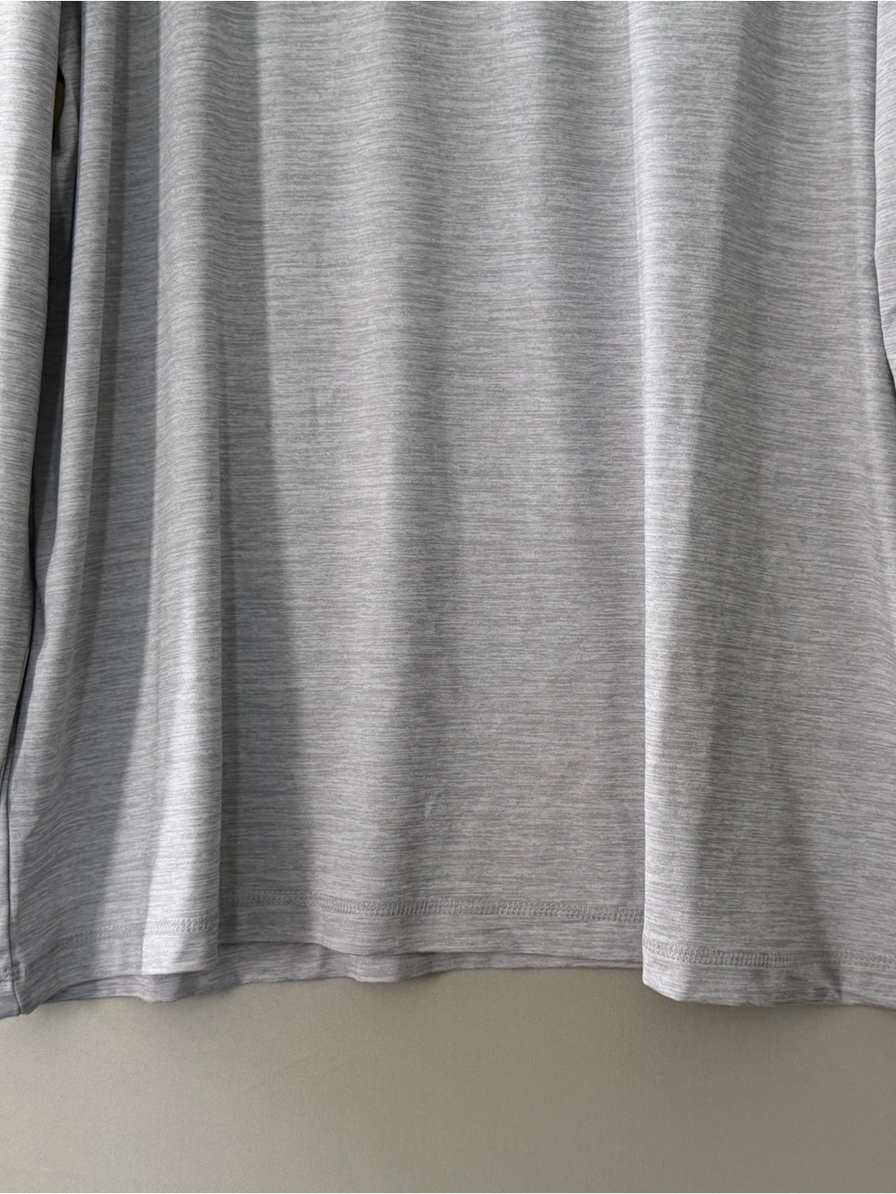 Hurley Mens Long Sleeve Graphic Tee Heather Grey Sunset Wave Logo XXL - Picture 2 of 10